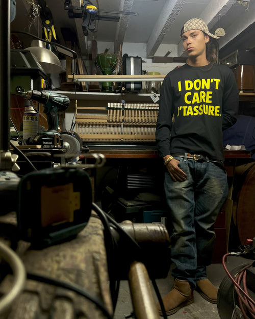 BLACK LONG SLEEVE | I'DON'T CARE J'TASSURE